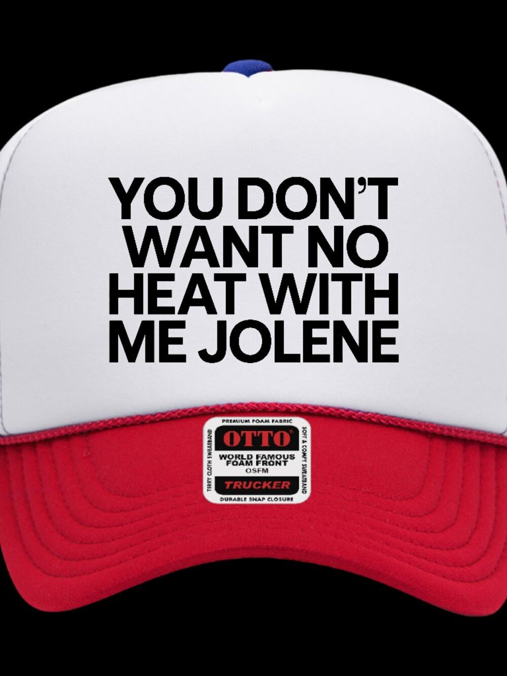 Dolly Parton Jolene Song Red,White,Blue Foam Trucker Snapback Hat Cap
